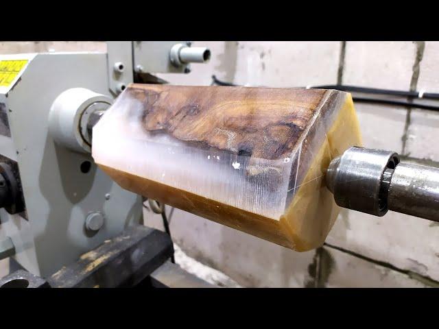 Woodturning - BRILLIANT IDEA  - DIY gift for mom !