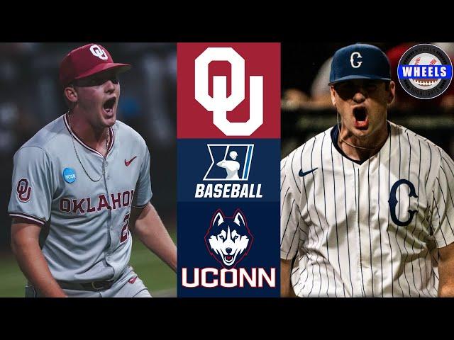 #9 Oklahoma vs UConn (Great!) | Regional Final (Game 6) | 2024 College Baseball Highlights