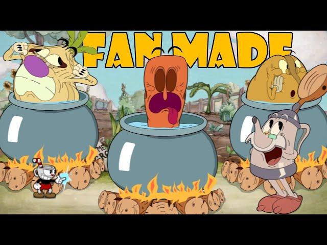 All Cuphead Fan Made Bosses Knockout Animations , Intros & Transformations ( Renewed )