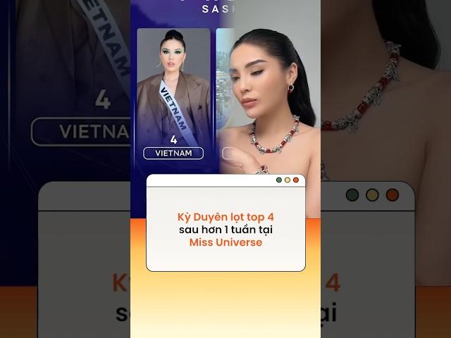 Kỳ Duyên lọt top 4 sau hơn 1 tuần tại Miss Universe