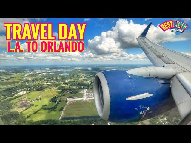 Travel Day from Los Angeles to Orlando Florida-Flight to Walt Disney World for the 50th Anniversary!