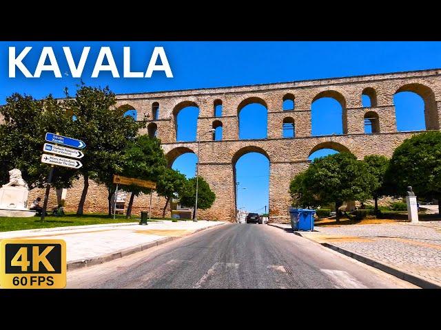 Driving in KAVALA Greece 2024  | Panoramic City Tour in 4K 