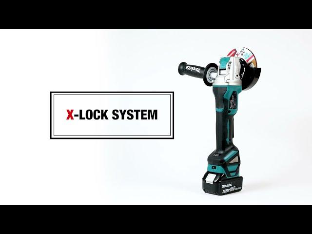 Makita Winkelschleifer mit X-Lock