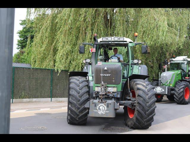 Aankomst Fendt trekkers in Kuurne voor het Fendt treffen