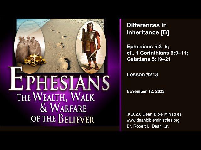 Ephesians 213B - Differences in Inheritance