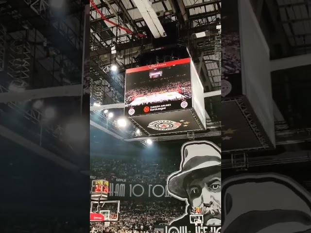 Partizan Basketball Fans in Action against Maccabi Tel Aviv #partizan#partizanbelgrade#atmosphere