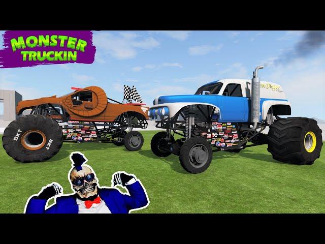 Monster Jam INSANE Racing and Crashes #14 | BeamNG Drive