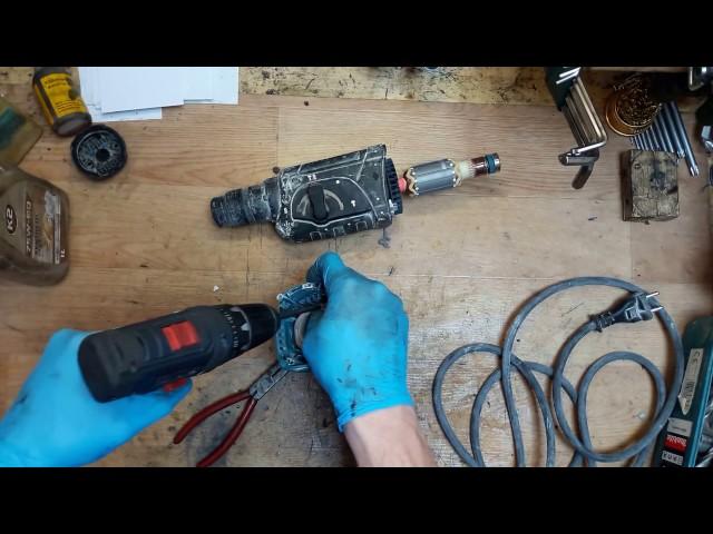 How to disassemble Makita HR2470 sds plus rotary hammer drill