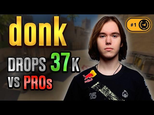 DONK gets 37 vs PROs in Top 100 FACEIT! COMMs ON  (Mirage)