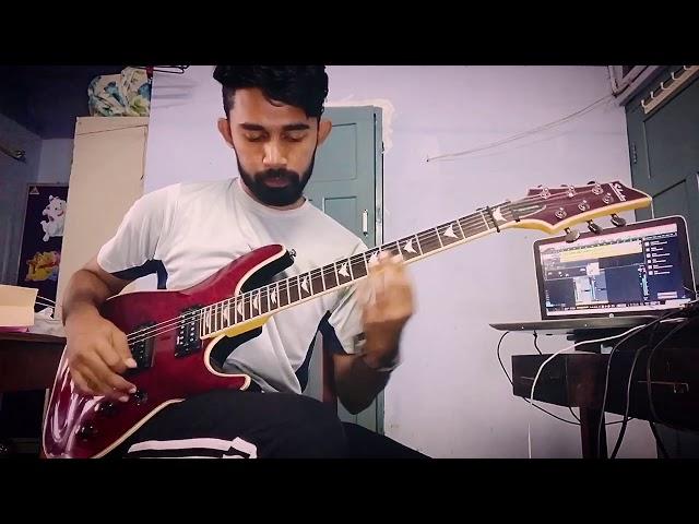 Jamming over a metal-backing track- Joshua martin- improvisation!