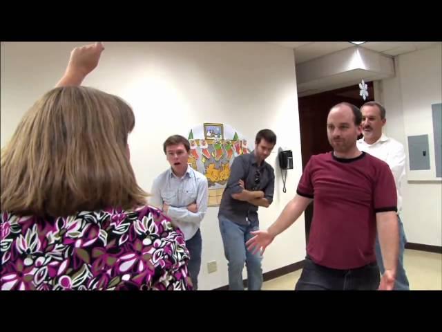 Workplace dancing at Finley-Holiday Films