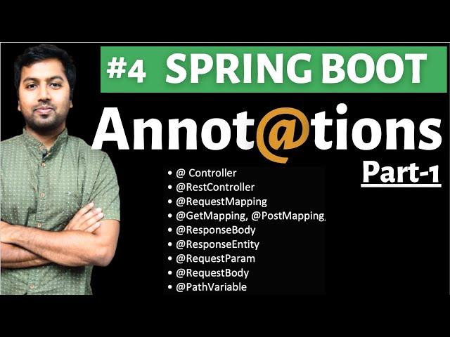 Spring boot Annotations (Controller Layer) | Controller, RestController, RequestMapping etc.