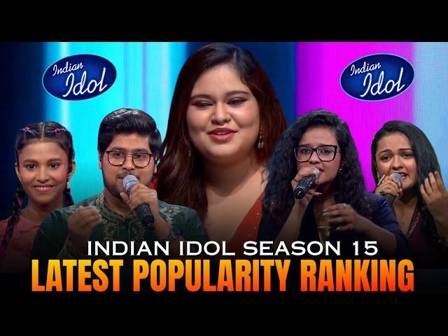 Very Shocking Top 5 Popularity Ranking Indian Idol 15| Latest Popularity Ranking All Contestants |