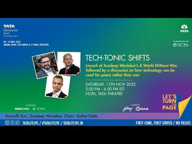 Tech-Tonic Shifts | Anirudh Suri, Sundeep Waslekar & Saikat Datta