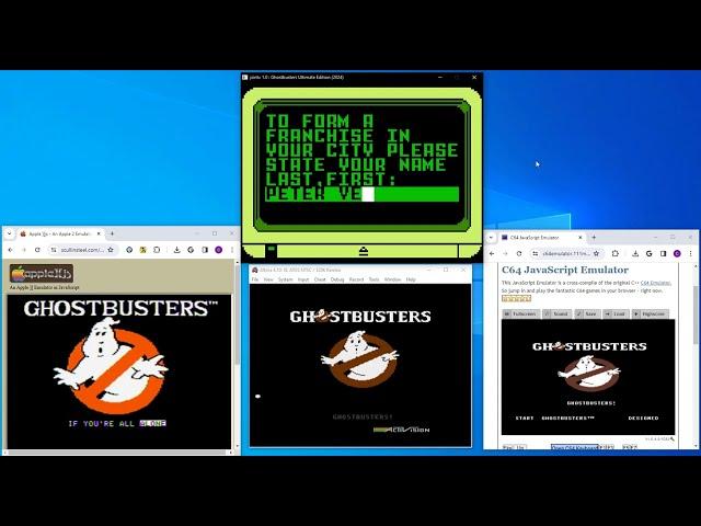 Ghostbusters Ultimate Edition for Intellivision:  cross-platform compatibility demonstrated