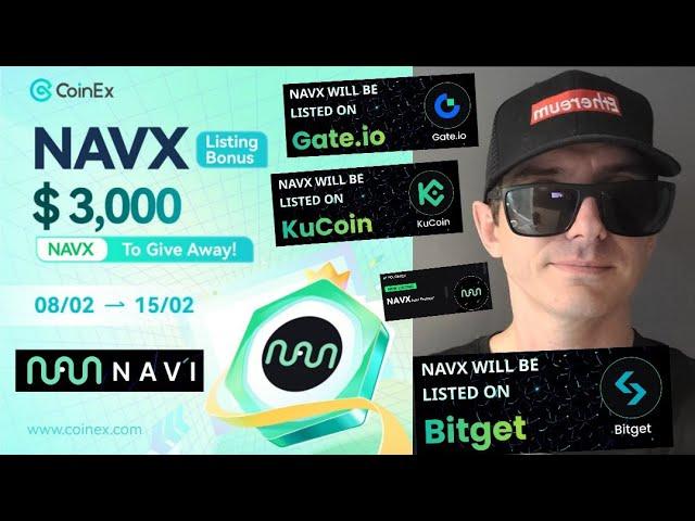 $NAVX - NAVI PROTOCOL TOKEN CRYPTO COIN HOW TO BUY COINEX GLOBAL GATE KUCOIN SUI BLOCKCHAIN NAVX CEX