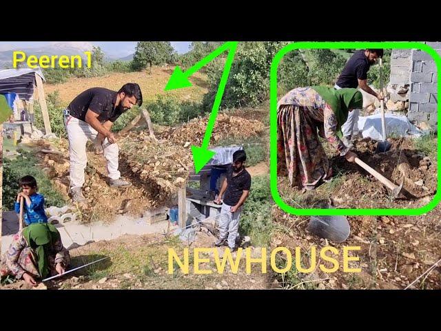 New house: the start of construction of a new and big house by Ayoub and Khadija 2024