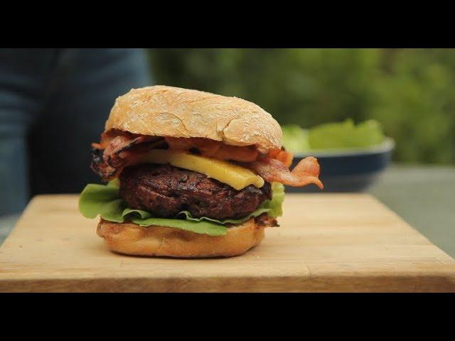Genevieve Taylor's Ultimate Bacon Cheeseburger on a Napoleon BBQ