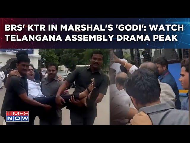 KTR Carried Out Of Telangana Assembly On Cam| How CM Revanth Reddy's Remarks Sparked Congress Vs BRS