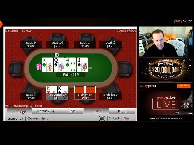 partypokerTV Same Seat Different Day 02 JCPoker