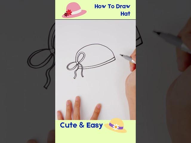 How to Draw a Hat EASY  #howtodraw #hat #drawing #tutorial