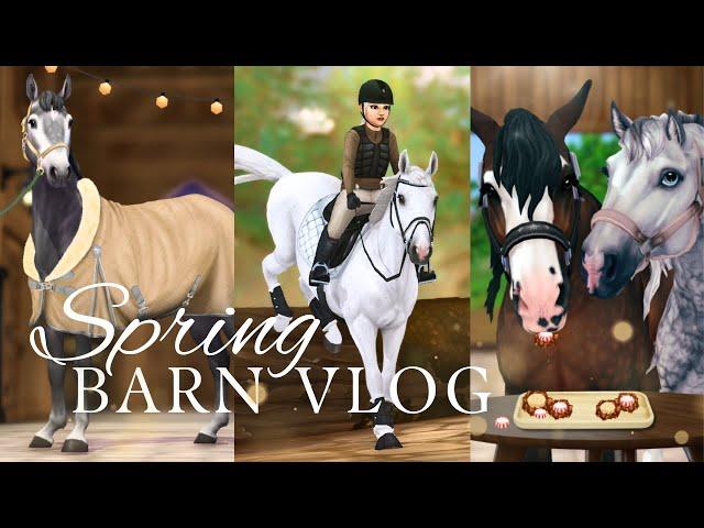 Spring Barn Vlog : Lessons, Lunging, Vet Care, Schooling & More! II SSO RRP