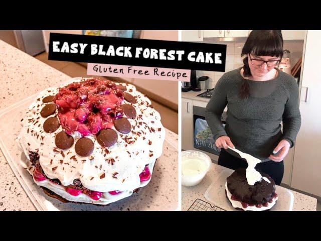 HOW TO make a BLACK FOREST CAKE | GLUTEN FREE Birthday Cake