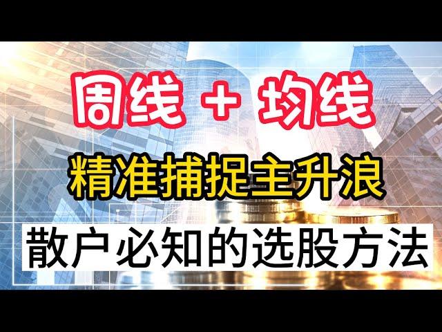 散户为什么不会选股？丨周线+均线！丨准确捕捉主升浪！（干货满满，建议收藏）  #股票分析 #技术分析 #选股