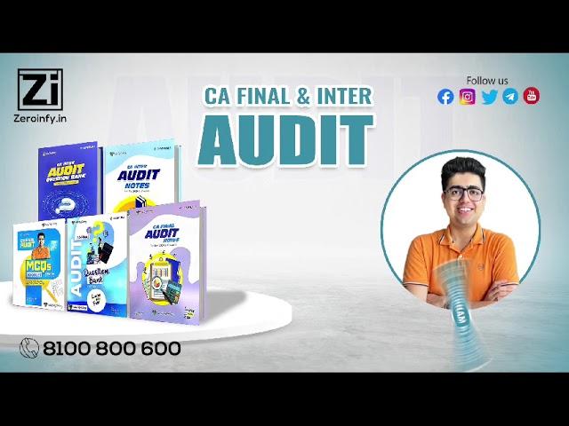 CA FINAL/INTER AUDIT LATEST BOOKS BY CA SHUBHAM KESWANI