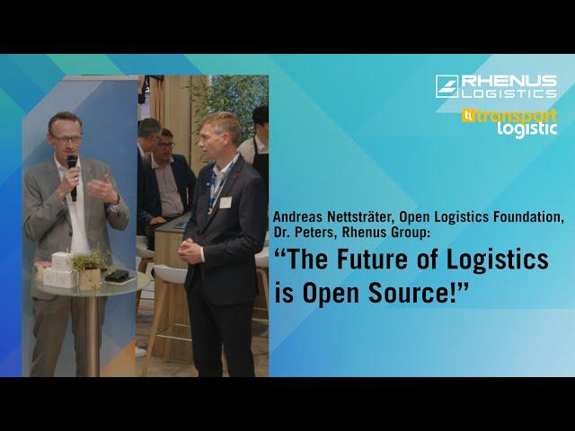 Andreas Nettsträter and Dr. Peters: „The Future of Logistics is Open Source!”