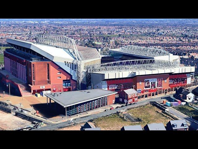 【4K】 Anfield Tour ️ Home Of LIVERPOOL  F.C.    Google Earth  With Captions