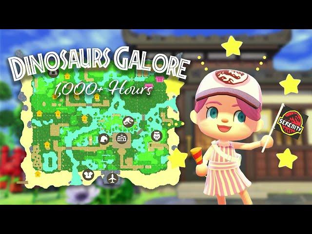 Touring My 1,000+ Hour Jurassic Park Animal Crossing Island! ️ 1,000 Subs Special