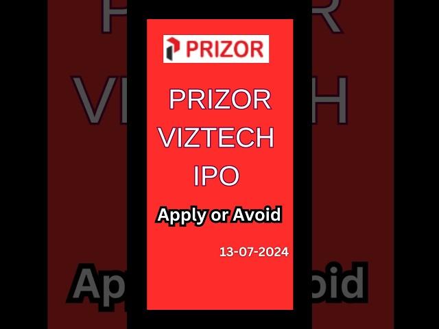 Prizor Viztech IPO Review #shorts #ipo