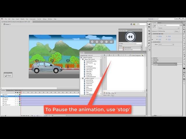 LKITLearner - How to Create a Full control buttons for movie animation using Adobe Flash