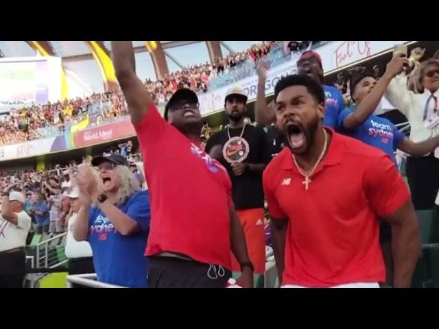 Sydney Mclaughlin’s family reaction watching her breaking the World Record in 400m hurdles