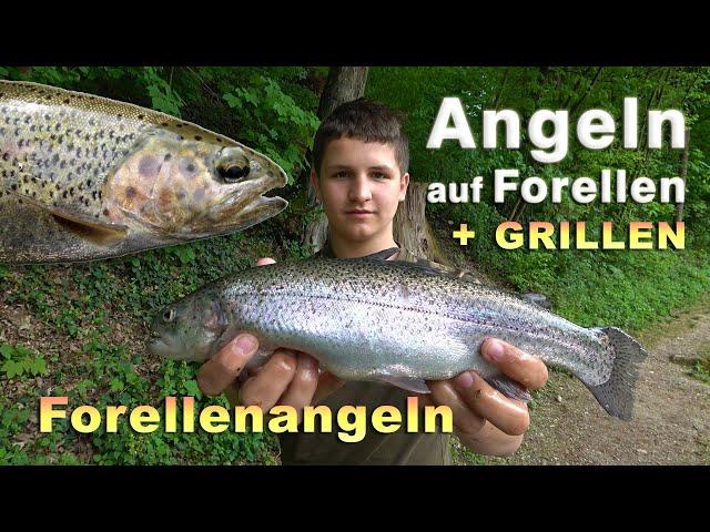 Forellenangeln - Angeln auf Forellen mit Pose und Ultra Light (UL) Spinnfischen + Forellen grillen