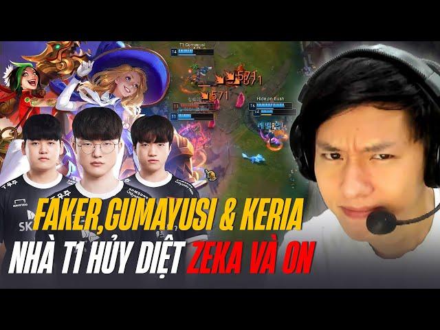 SIÊU MÃN NHÃN VỚI GAME ĐẤU FAKER VÁC LUX ĐI MID CÙNG GUMAYUSI VÀ KERIA ĐỐI ĐẦU ZEKA