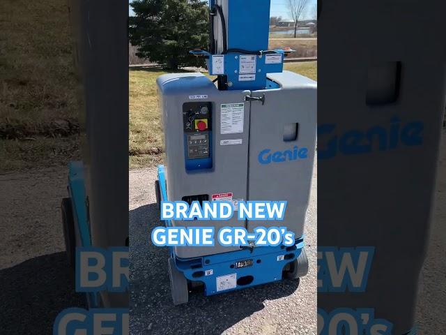 Brand New Genie GR-20’s, available NOW at Stack Equipment. Call us today! #newequipment #manlift