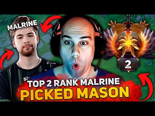 TOP 2 RANK MALRINE picked MASON in TEAM THIS GAME! | CLINKZ CARRY by MASAO DOTA 2