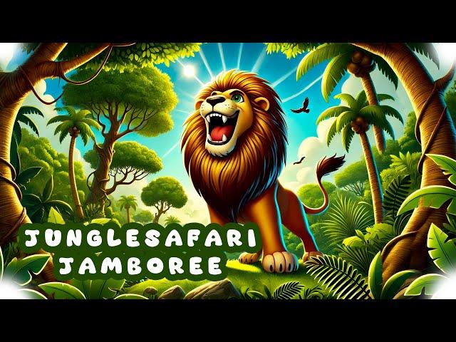 Join the Jungle Safari Jamboree! Roaring, with Wild Animals | Happy Tune Time | Nursery Rhymes