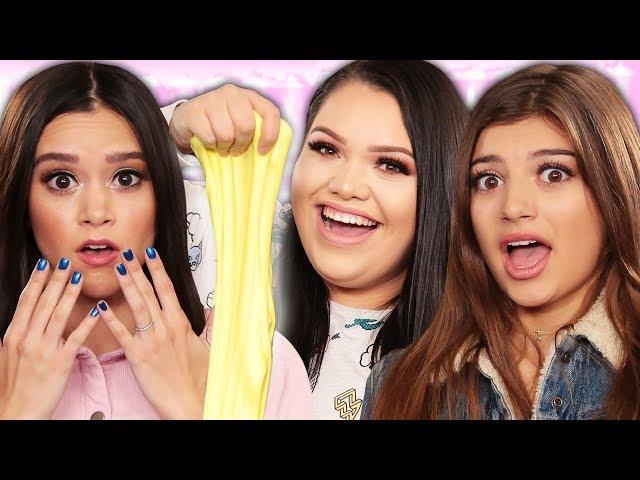 DIY VIRAL SLIME CHALLENGE w/ Karina Garcia, Megan Nicole & Gabriella Whited!