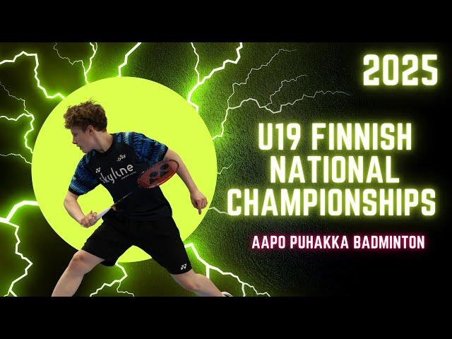 Badminton MS U19 Aapo Puhakka vs Axel Gras Finnish National Championship 2025 Badminton Match