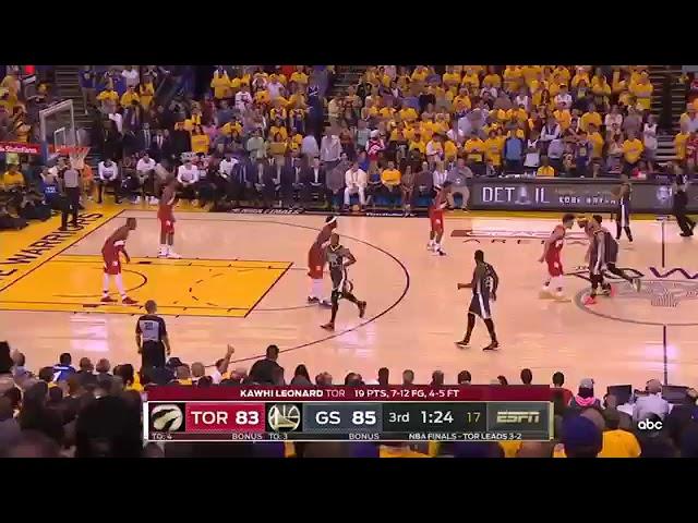 Golden State warriors vs Toronto Raptors game 6 3rd Quarter full highlights