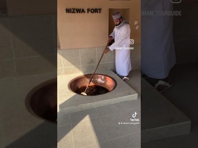 omani halwa is a sweet gelatinous is flavored with saffron, cardamom, ghee, nuts and rose water.