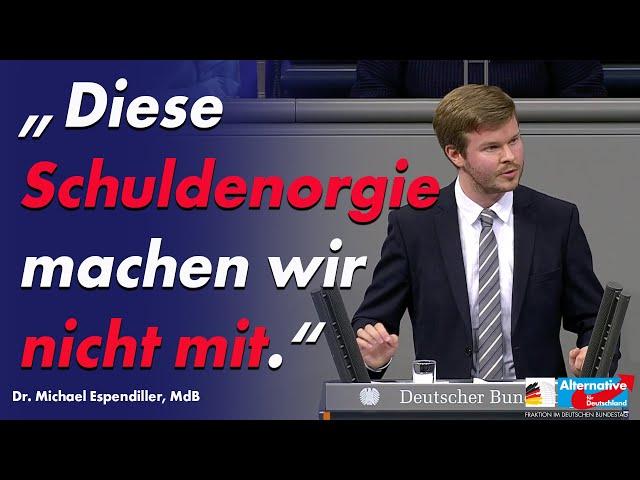 AfD im Bundestag - "Schuldenorgie machen wir nicht mit!" - Dr. Michael Espendiller - 01.10.2020