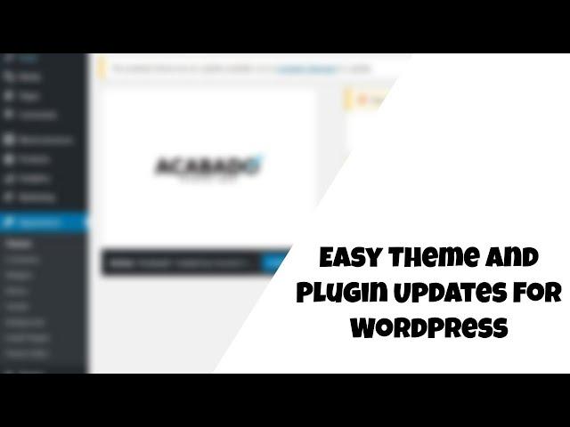 Easy Theme and Plugin Updates For WordPress