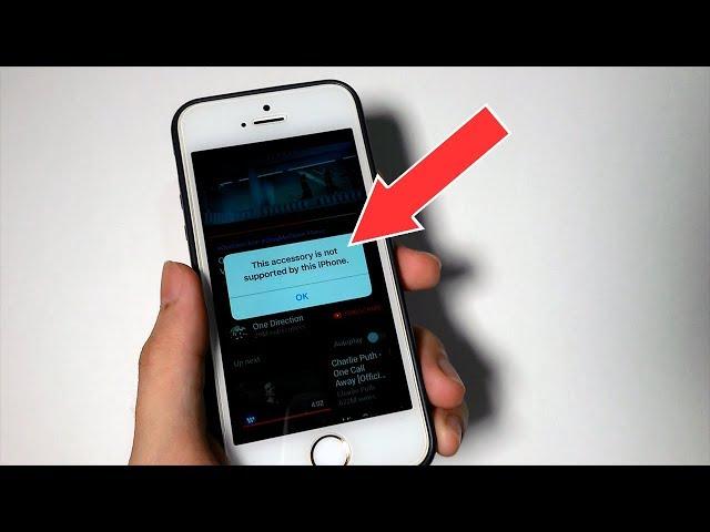 FIX "This Accessory Is Not Supported By This iPhone"