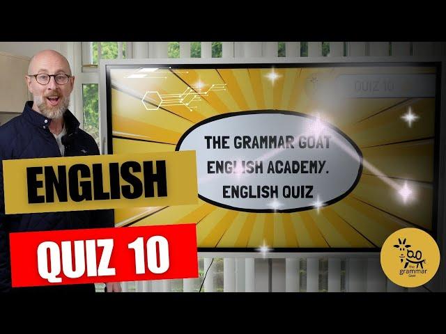 The Grammar Goat English Academy: English Quiz 10 #learnenglish #grammar #quiz