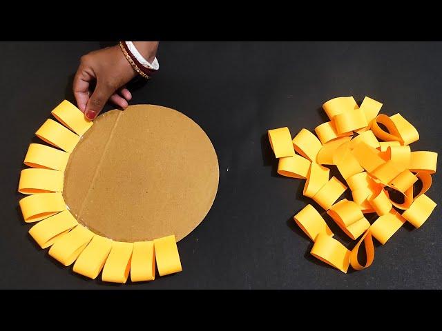 Beautiful Yellow Paper Wall Hanging / Paper Craft For Home Decoration /Wall decor /Paper wallmate