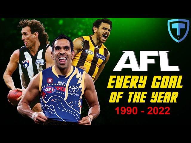 AFL - EVERY GOAL OF THE YEAR WINNER (1990 - 2022)